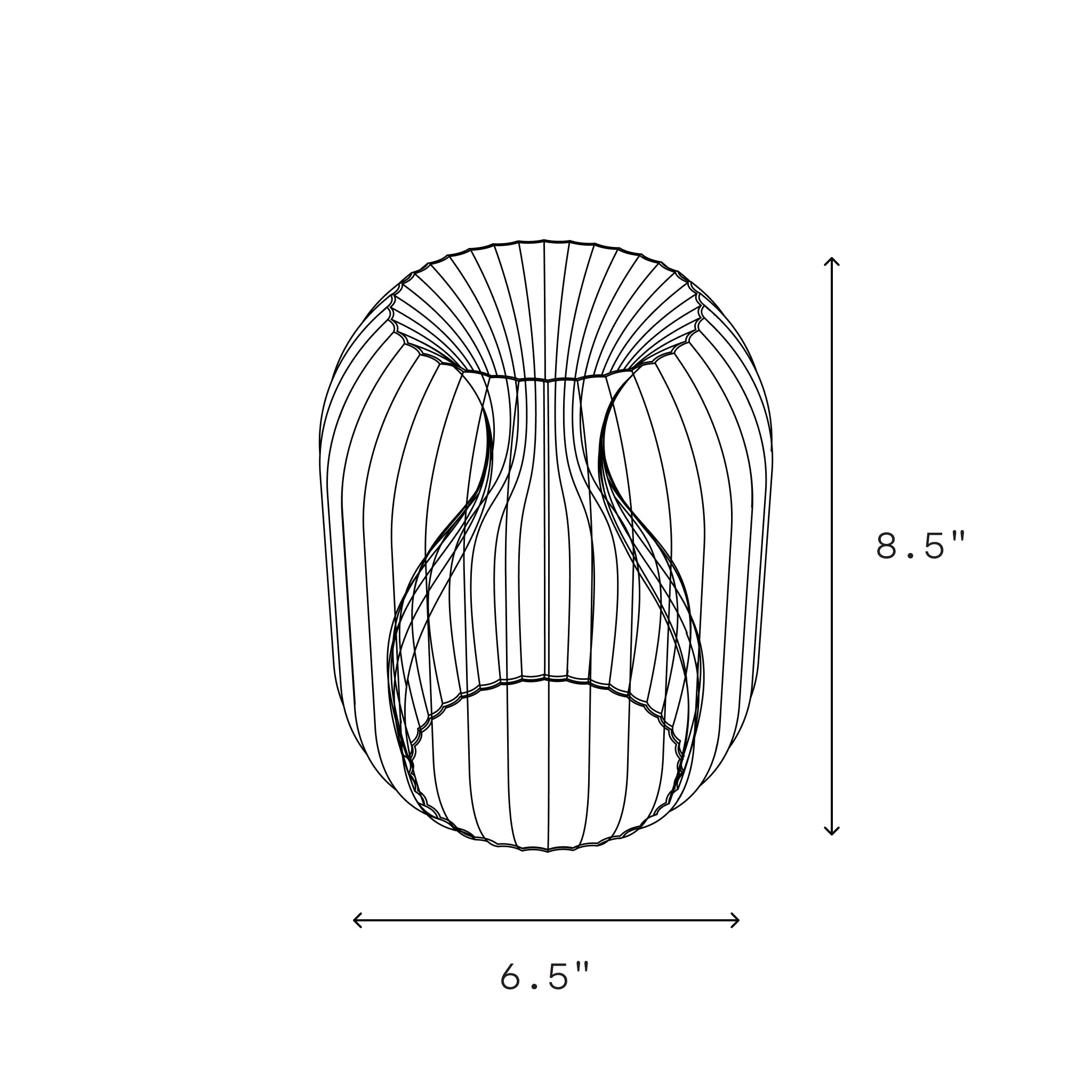 Lampe Allium – suspension et applique en forme d’oignon imprimée en 3D avec finition mate et transparente