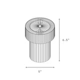Lampe de table mini tambour sans fil – batterie rechargeable USB‑C, trois niveaux de luminosité, lampe de chevet portable