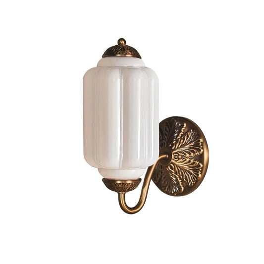 Applique murale élégante en verre opalin – lampe murale pour éclairage d’ambiance dans le salon, le couloir ou la chambre