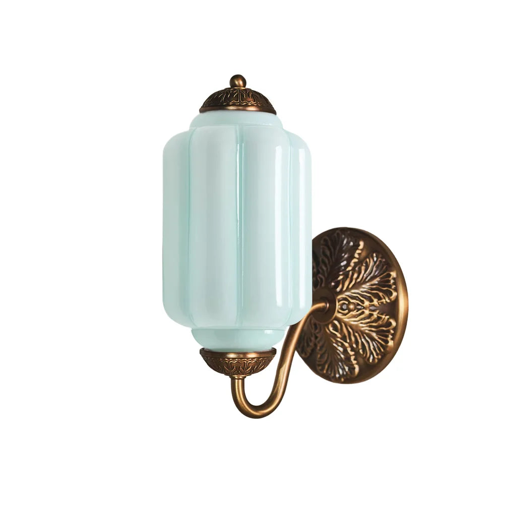 Applique murale élégante en verre opalin – lampe murale pour éclairage d’ambiance dans le salon, le couloir ou la chambre