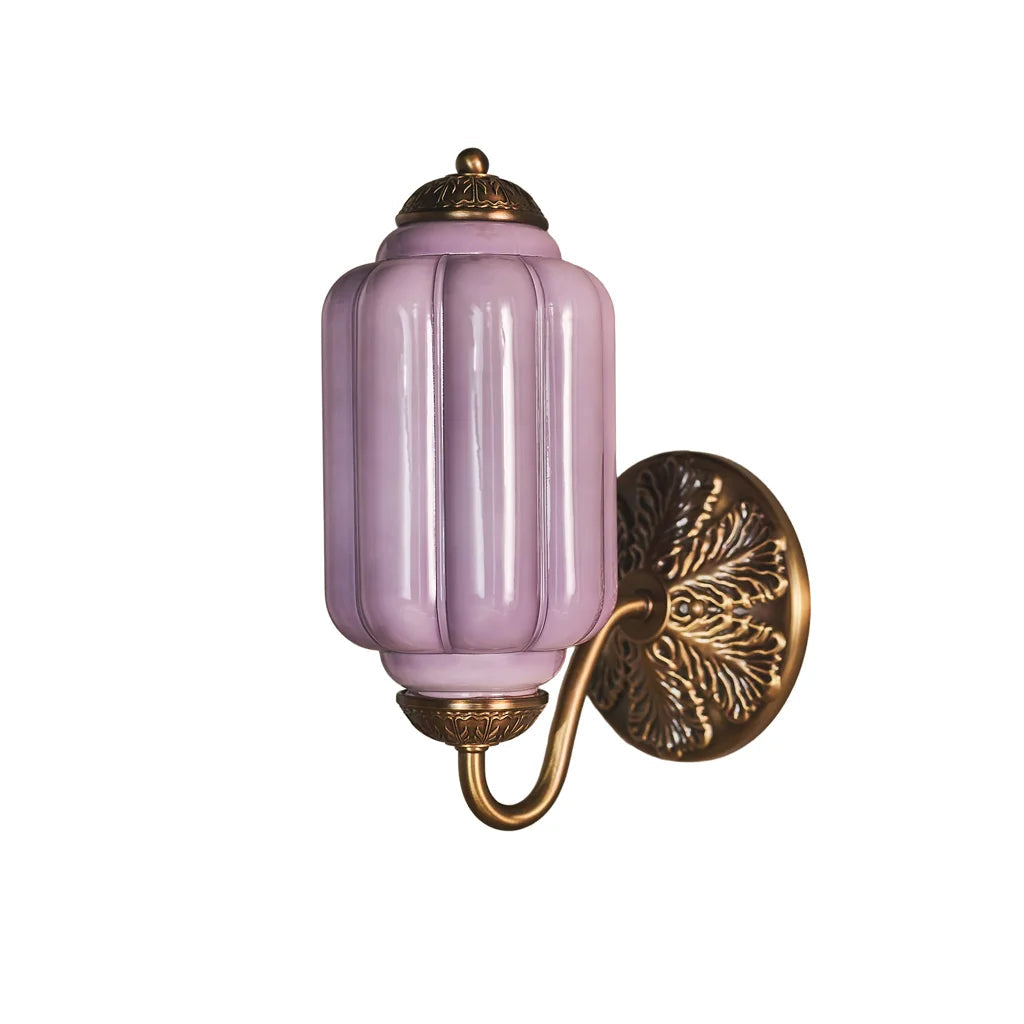 Applique murale élégante en verre opalin – lampe murale pour éclairage d’ambiance dans le salon, le couloir ou la chambre