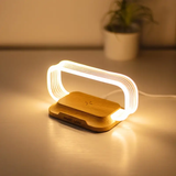 Lampe de table moderne à variateur tactile avec température de couleur réglable – design élégant en métal et verre pour chambre ou bureau